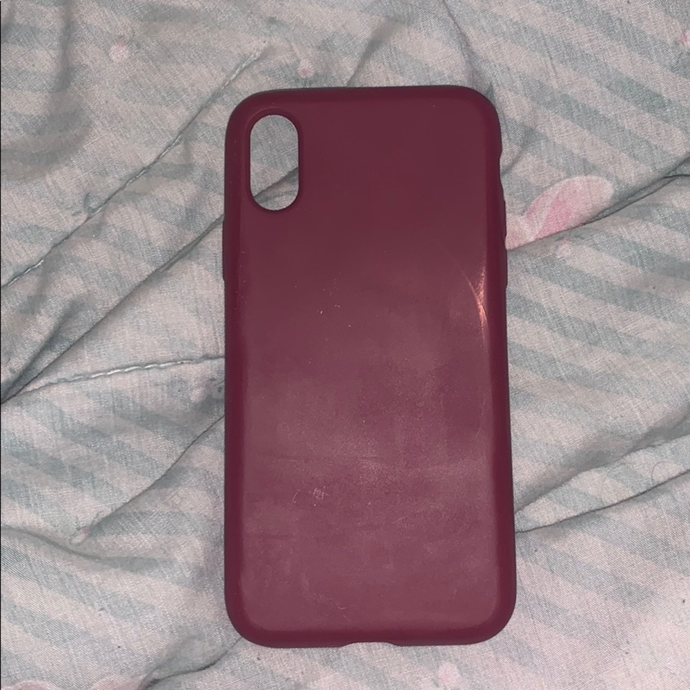 Burgundy Soft Shell iPhone X/XS Case